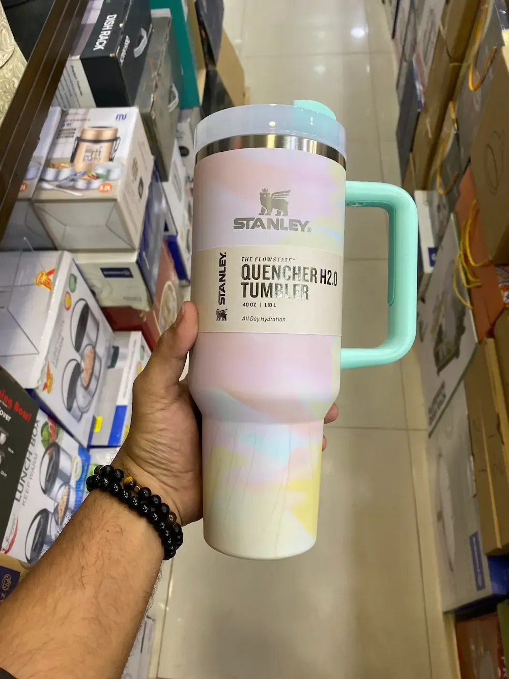 تراول ماگ دسته دار استنلی QUENCHER H2O TUMBLER 0.88 لیتر