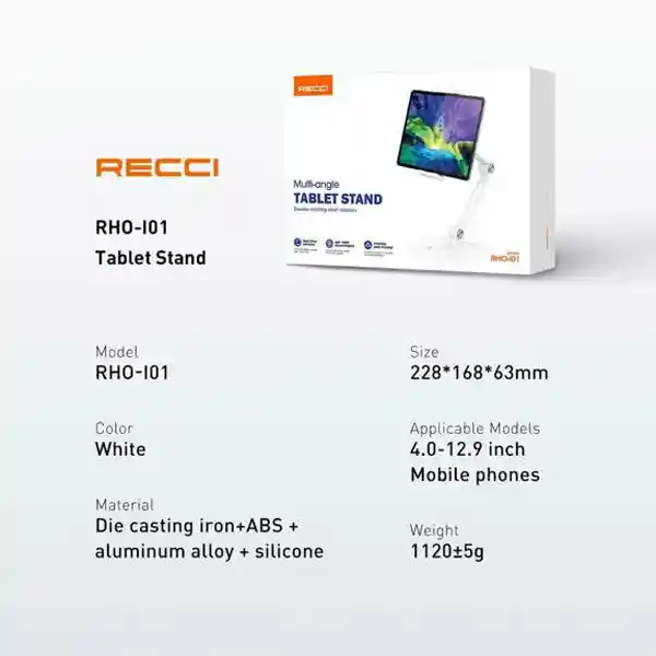 پایه نگهدارنده گوشی موبایل و تبلت رسی مدل RHO-I01