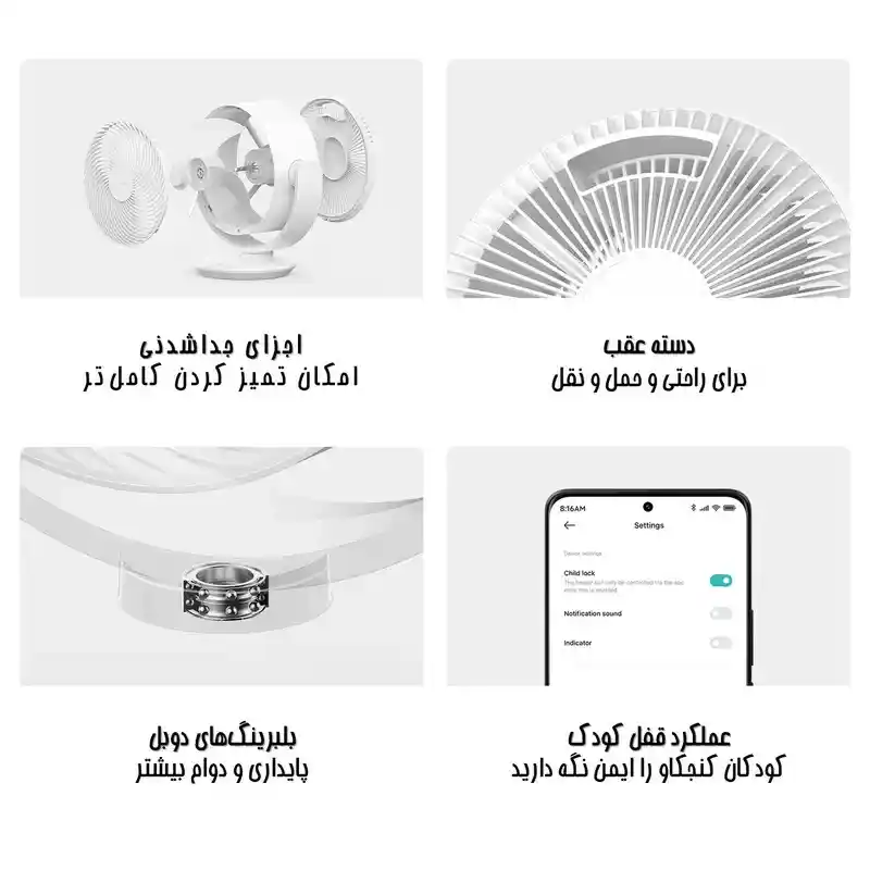 پنکه رومیزی هوشمند شیائومی مدل BPLDS10DM