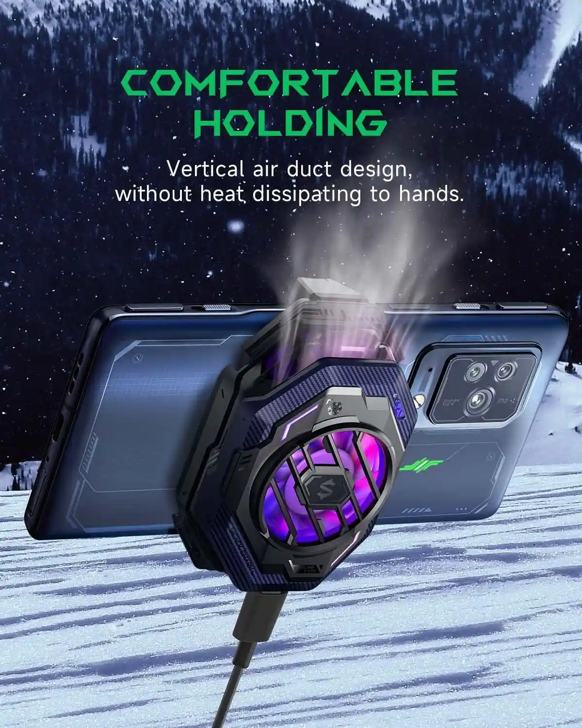 فن خنک‌کننده موبایل بلک شارک مدل FunCooler 3 Pro با قدرت ۲۰ واتی