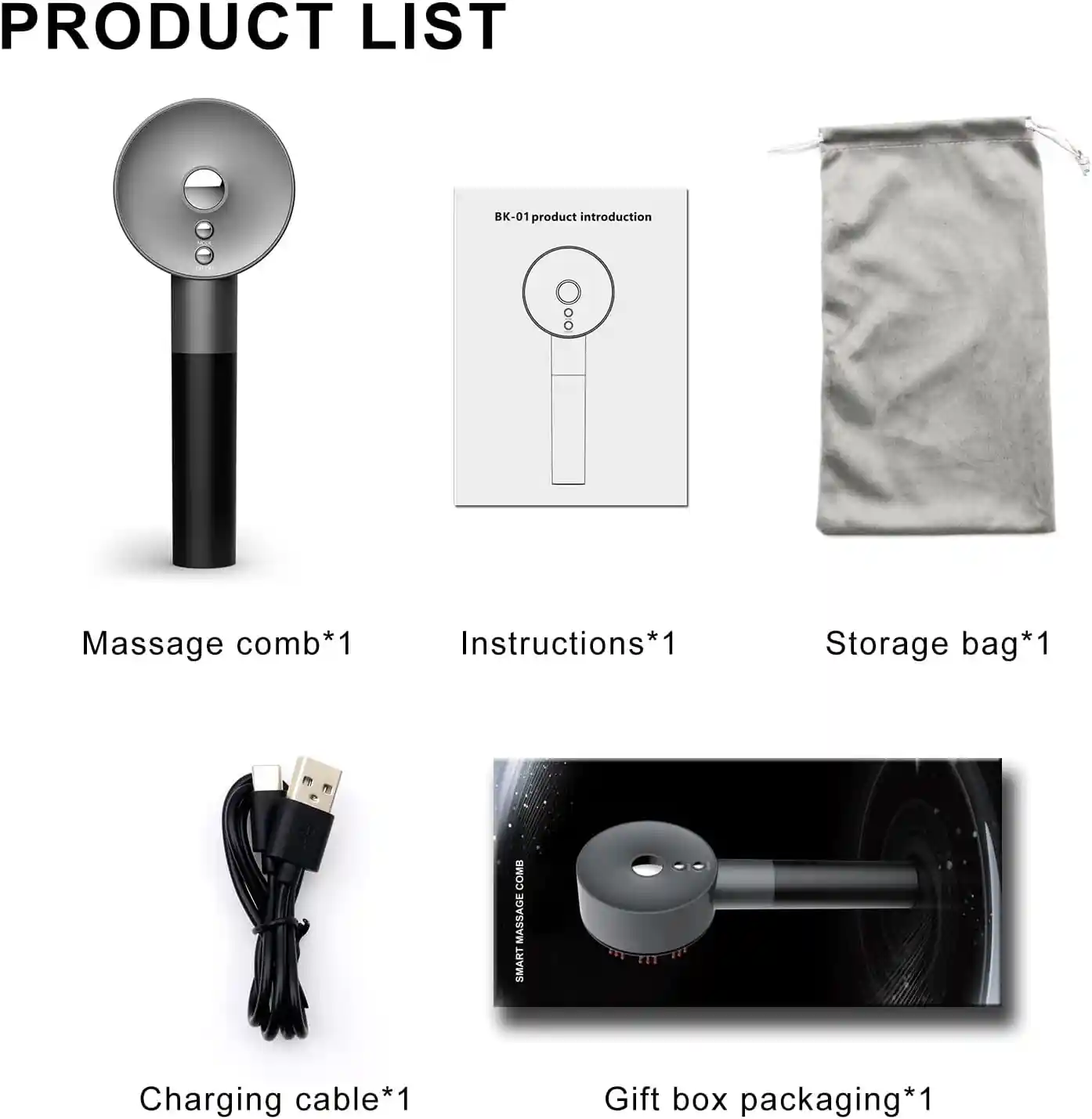 ماساژور پوست سر هوشمند مناسب برای رشد مو – smart massage comb